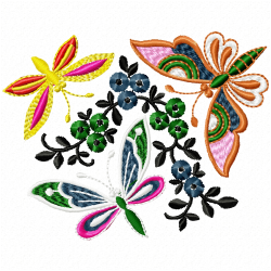 Butterfly Embroidery Design 11